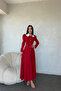 Lace Collar Buttoned Front Knitwear Dress - 3