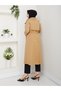 Women's Belted and Zipper Detailed Trench Coat - 2
