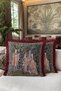 Royal Elegant Luxury Fringed Pillowcase - Classic French Burgundy Antique Rustic Tasseled Cushion Cover - 6