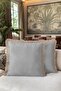 Luxury Elegance Fringed Pillowcase - Sophisticated Modern Beige Gray Tassel Throw Pillow Cover - 6