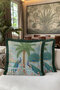 Elegant Peacock Design Fringed Pillowcase-Tropical Inspired Ethnic Tassel Throw Pillow Cover - 6