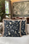 Luxury Forest Accent Fringe Pillowcase - Natural Country Black Gold Color Tufted Throw Pillow Cover - 6