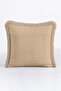 Elegant Polka Dot Fringed Pillowcase - Simple Country Beige Cream Tassel Throw Pillow Cover - 2