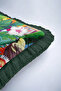 Tropical Birds Fringed Pillowcase - Energetic Green Bohemian Themed Tassel Throw Pillow Cover - 7