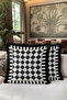 Luxury Geometric Fringe Pillowcase - Monochrome Modern Gold Color Tassel Throw Pillow Cover - 6
