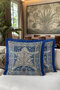 Luxury Leopard Figured Fringed Pillowcase - Elegant Bohemian Gray Navy Blue Tassel Throw Pillow Cover - 6