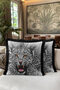 Wild Noble Leopard Fringed Pillowcase-Nobility Black Gray Modern Gold Color Tassels Throw Pillow Cover - 6