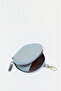 3425 Zippered Mini Wallet Heart Model Imported Women's Hand, Arm and Shoulder Bag Blue - 5