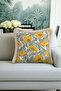 Flower Garden Fringed Pillowcase - Vintage Botanical Modern Yellow Beige Tassel Throw Pillow Cover - 5
