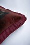 Black Panther Luxury Fringed Pillowcase-Anthracite Burgundy Luxury Classic Rustic Tasseled Cushion Cover - 7