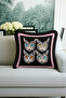 Artistic Pop Art Luxury Fringed Pillowcase-Colorful Cats Throw Pillow Cover with Black Tassels - 3