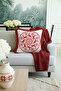 Nordic Deer Fringed Pillowcase - Classic Christmas Rustic Red White Tassel Throw Pillow Cover