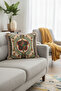Baroque Palace Splendor Luxury Fringed Pillowcase-Ethnic Tassel Throw Pillow Cover with Sculpture Figure - 3