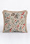 Pine Cone Fringed Pillowcase - Natural Winter Garden Rustic Beige Red Tassel Throw Pillow Cover - 5