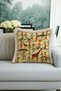 Ethnic African Motif Fringed Pillowcase - Safari Themed Bohemian Beige Tassel Throw Pillow Cover - 2