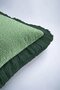 Geometric Maze Luxury Fringed Pillowcase-Emerald Green Modern Stylish Tufted Throw Pillow Cover - 7