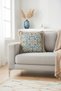 Palace Splendor Blue Gold Color Fringed Pillowcase-Ornament Geometric Tassels Throw Pillow Cover - 3