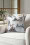Winter Scenery Fringed Pillowcase - Christmas Rustic Gray Beige Tassel Throw Pillow Cover - 3