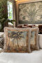 Baroque Textured Fringed Pillowcase - Tropical Vintage Garden Classic Beige Tufted Throw Pillow Cover - 6