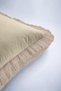 Elegant Cream Fringed Pillowcase - Luxurious Texture Modern Beige Tassel Throw Pillow Cover - 7