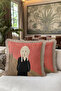 Modern Art Icon Fringed Pillowcase - Abstract Expressionist Bohemian Red Tassel Throw Pillow Cover - 6