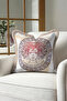 Mythological Medusa Fringed Pillowcase - Ancient Greek Inspired Beige Cream Tufted Throw Pillow Cover - 2