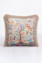 Tropical Sea View Fringed Pillowcase-Blue Coral Fish Aquarium Tufted Throw Pillow Cover - 3