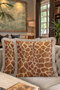 African Wild Chic Fringed Pillowcase - Safari Ethnic Brown Beige Tassel Throw Pillow Cover - 8