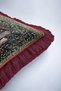 Royal Elegant Luxury Fringed Pillowcase - Classic French Burgundy Antique Rustic Tasseled Cushion Cover - 7