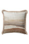 Luxury Natural Tone Fringed Pillowcase - Simple Elegant Bohemian Beige Tassel Throw Pillow Cover