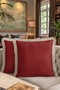Elegant Burgundy Fringed Pillowcase - Nordic Rustic Beige Luxury Tufted Throw Pillow Cover - 8