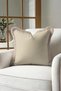 Elegant Cream Fringed Pillowcase - Luxurious Texture Modern Beige Tassel Throw Pillow Cover - 2