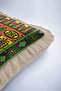 Ethnic Patterned Fringed Pillowcase - Bohemian Colorful Orange Yellow Purple Tassel Throw Pillow Cover - 7