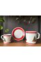 New Year-Christmas Pine Tree Model 6 Piece Set of 2-Person Mug and Turkish Coffee Cup Set