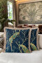 Emerald Peacock Luxury Fringed Pillowcase-Night Blue Gold Color Bohemian Tassel Throw Pillow Cover - 6