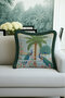 Elegant Peacock Design Fringed Pillowcase-Tropical Inspired Ethnic Tassel Throw Pillow Cover - 5