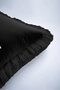 Metallic Love Written Fringed Pillowcase - Monochrome Modern Black and White Tassel Throw Pillow Cover - 7