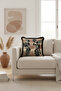 Ethnic African Art Fringed Pillowcase-African Bohemian Style Brown Black Tassels Throw Pillow Cover - 2