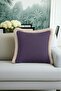 Luxury Purple Fringed Pillowcase-Elegan Bohemian Grey Edged Tassel Throw Pillow Cover - 5