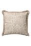 Natural Elegant Floral Motif Luxury Fringed Pillowcase-Cream Beige Modern Style Tufted Throw Pillow Cover - 4
