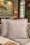 Art Deco Marble Cream Fringed Pillowcase - Luxury Modern Powder Beige Tufted Throw Pillow Cover - 8