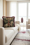 Palace Splendor Fringed Pillowcase - Avant-Garde Vintage Burgundy Gold Color Tassel Throw Pillow Cover - 5