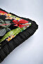 Tropical Bird Floral Fringe Pillowcase - Vibrant Exotic Bohemian Black Tassel Throw Pillow Cover - 7