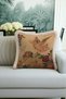 Vintage Angel Figured Fringed Pillowcase - Classic Bohemian Gold Color Tassel Throw Pillow Cover - 2