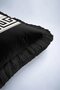 Greek Inspired Luxury Fringed Pillowcase - Geometric Black White Modern Tufted Throw Pillow Cover - 7