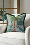 Elegant Peacock Design Fringed Pillowcase-Tropical Inspired Ethnic Tassel Throw Pillow Cover - 4