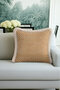 Luxury Checkered Fringed Pillowcase - Elegant Bohemian Gold Color Beige Tassel Throw Pillow Cover - 5