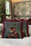 Luxury Avant-Garde Fringed Pillowcase - Palace-Inspired Retro Burgundy Tassel Throw Pillow Cover - 6