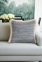 Elegant Modern Luxury Fringed Pillowcase-Linen Textured Gray Beige Minimalist Tufted Throw Pillow Cover - 2