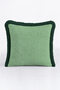Geometric Maze Luxury Fringed Pillowcase-Emerald Green Modern Stylish Tufted Throw Pillow Cover - 2